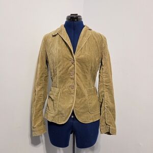 Vintage Green Crushed Velvet Jacket